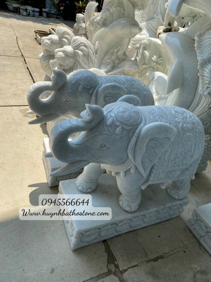 Làm Tượng voi bằng đá đẹp 【 giá gốc tại Xưởng】