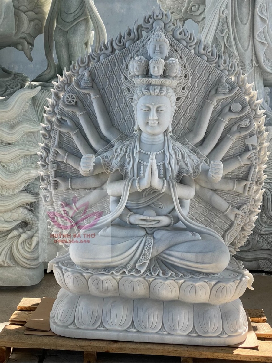 làm tượng phật thiên thủ thiên nhãn bằng đá 