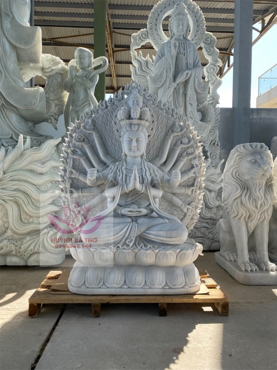 làm tượng phật thiên thủ thiên nhãn bằng đá 